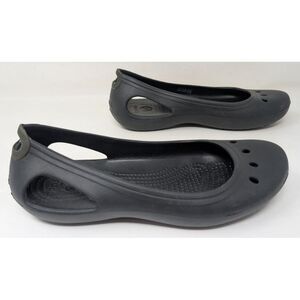 Crocs Kadee Ballet Flats Women's Size 9 Sling Closed‎ Toe Comfort Shoes Black
